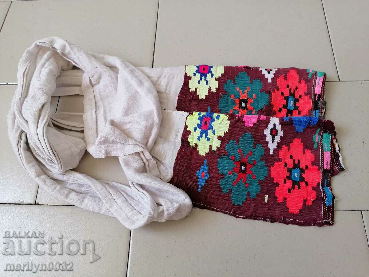 White cloth belt with Bulgarian embroidery patterned cloth - 6 White cloth belt with Bulgarian embroidery patterned cloth - 6