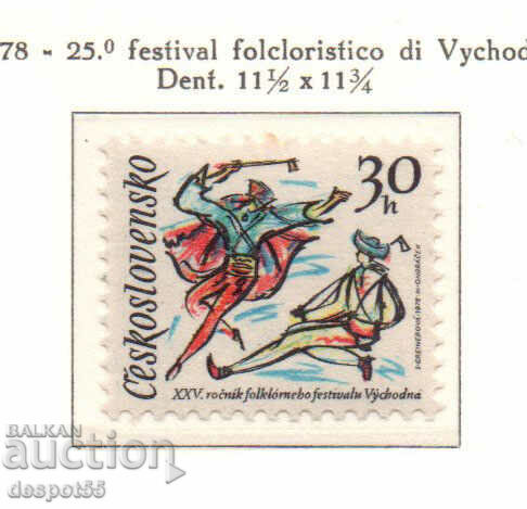 1978. Cehoslovacia. Al 25-lea Festival de Folclor „Vikhodna”.
