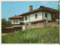 Card Bulgaria Bozhentsi village Gabrovo district Old houses *