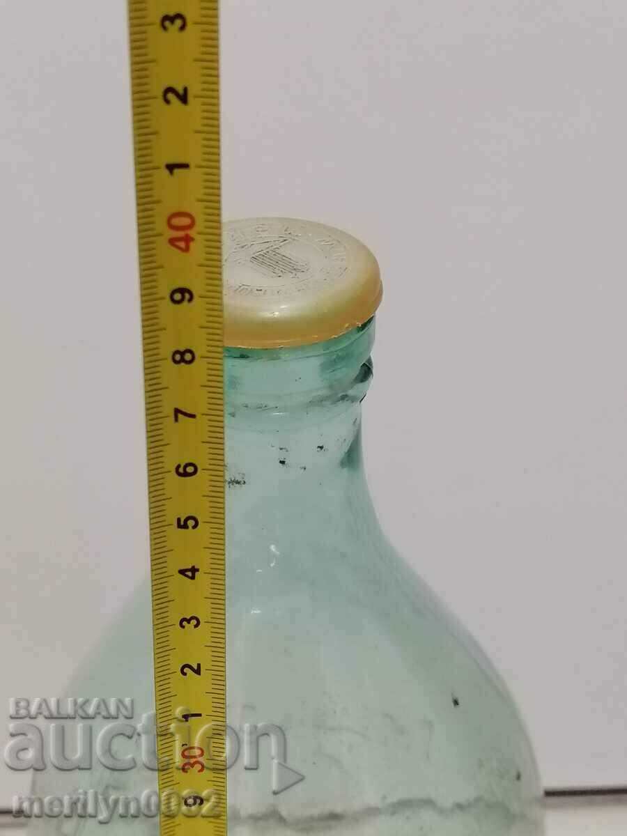 Доставка на Бутилка за минерална вода 3литра 60-те год шише с тапа Доставка на Бутилка за минерална вода 3литра 60-те год шише с тапа