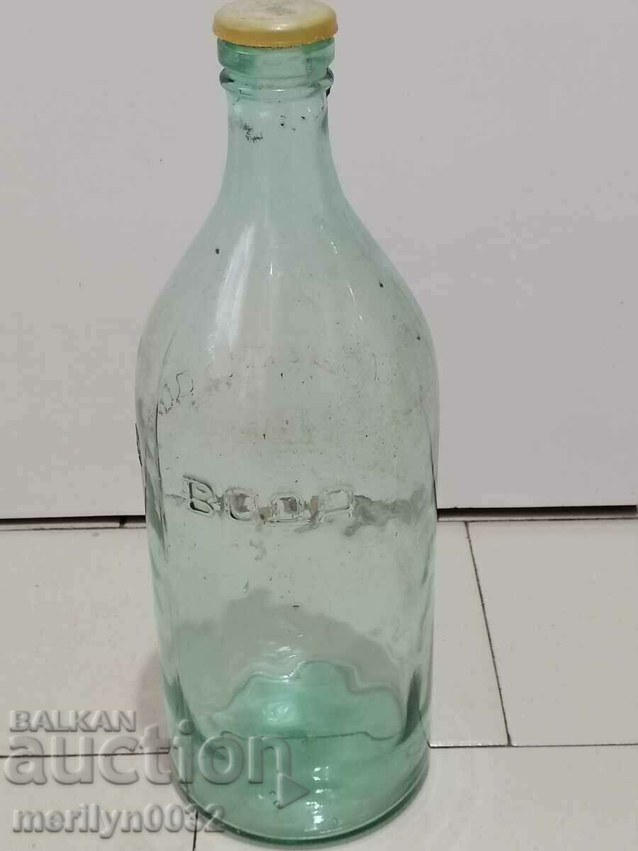 Μπουκάλι μεταλλικού νερού 3 λίτρων Μπουκάλι δεκαετίας του 1960 με πώμα