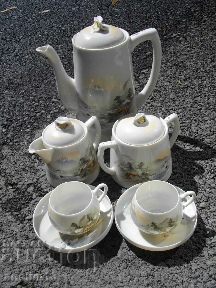 JAPANESE PORCELAIN COFFEE SET with price 95.00 BGN | € 48.57