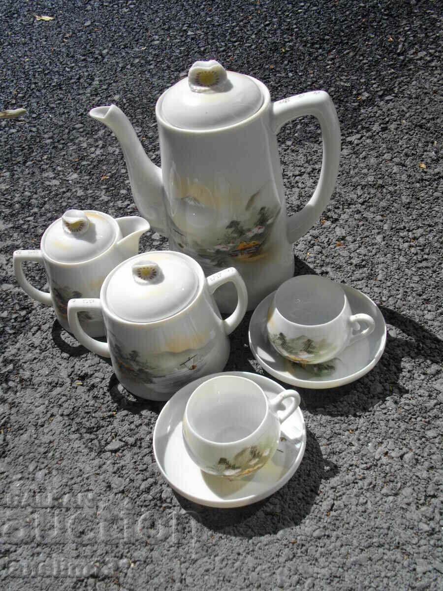 JAPANESE PORCELAIN COFFEE SET - 6