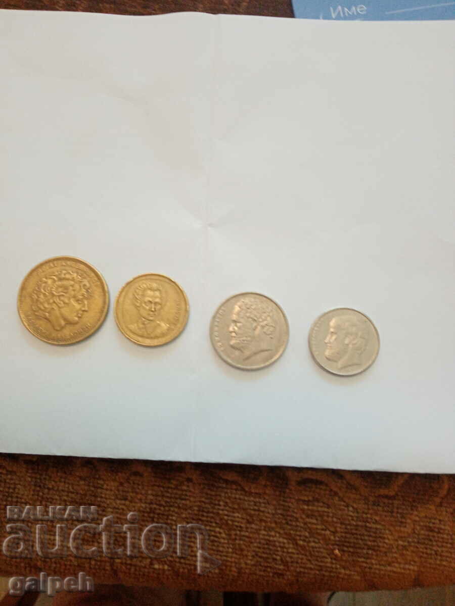 GREECE - LOT OF COINS - 1992 - 4 pcs. - BGN 2 with price 2.00 BGN | € 1.02 GREECE - LOT OF COINS - 1992 - 4 pcs. - BGN 2 with price 2.00 BGN | € 1.02