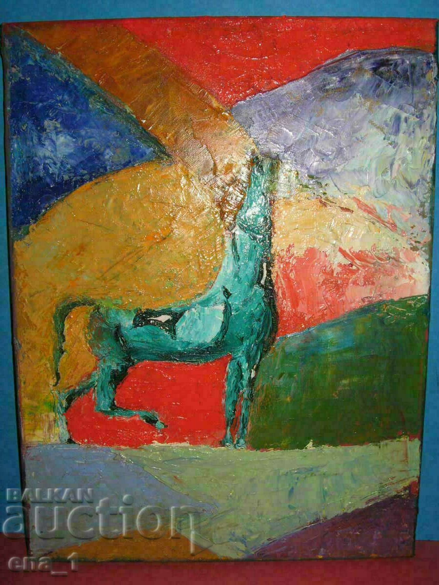 Παράδοση Σύγχρονη δυτικοευρωπαϊκή αφηρημένη ζωγραφική 30x40 εκ. Παράδοση Σύγχρονη δυτικοευρωπαϊκή αφηρημένη ζωγραφική 30x40 εκ.