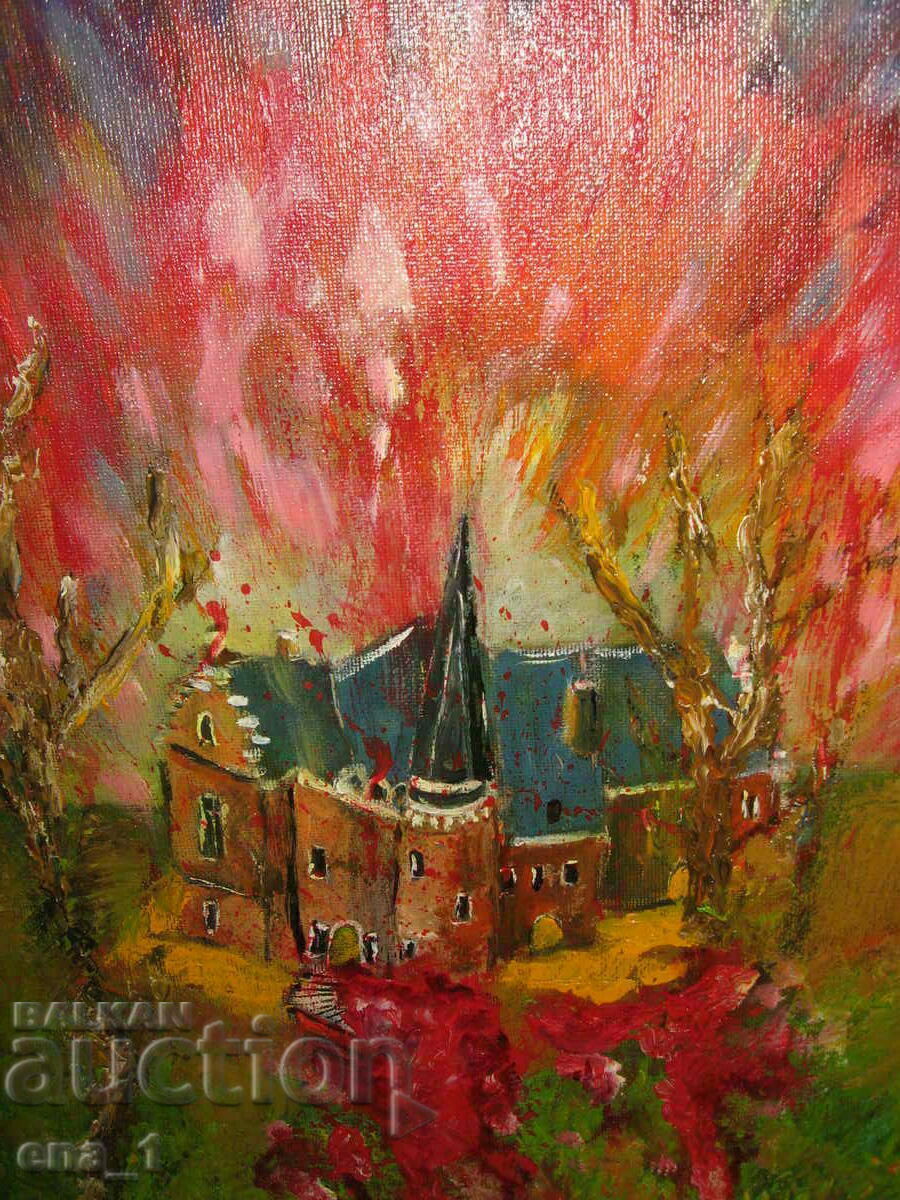 Interesantă pictură abstractă vest-europeană 30x40cm. cu preț € 20.00 | 39.12 BGN Interesantă pictură abstractă vest-europeană 30x40cm. cu preț € 20.00 | 39.12 BGN