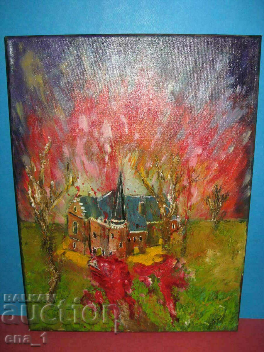 Interesantă pictură abstractă vest-europeană 30x40cm. - 7 Interesantă pictură abstractă vest-europeană 30x40cm. - 7