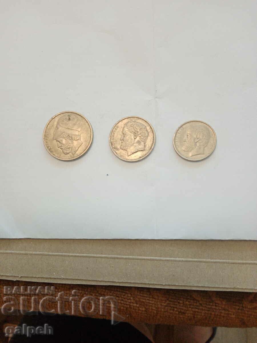 GREECE - LOT OF COINS - 1984 - 3 pcs. - BGN 1.35 with price 1.35 BGN | € 0.69 GREECE - LOT OF COINS - 1984 - 3 pcs. - BGN 1.35 with price 1.35 BGN | € 0.69