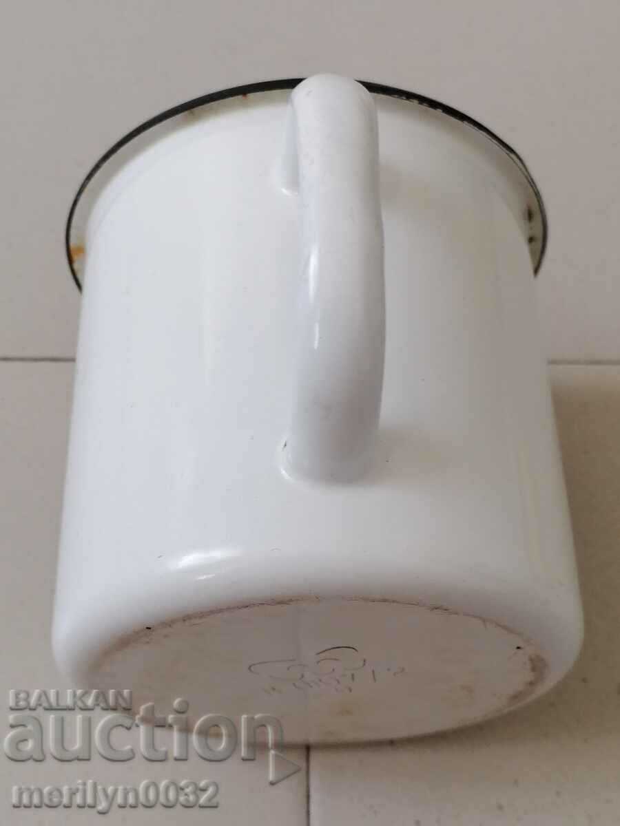 Παράδοση Παλιά κανάτα με σμάλτο, γλάστρα ΕΣΣΔ Παράδοση Παλιά κανάτα με σμάλτο, γλάστρα ΕΣΣΔ