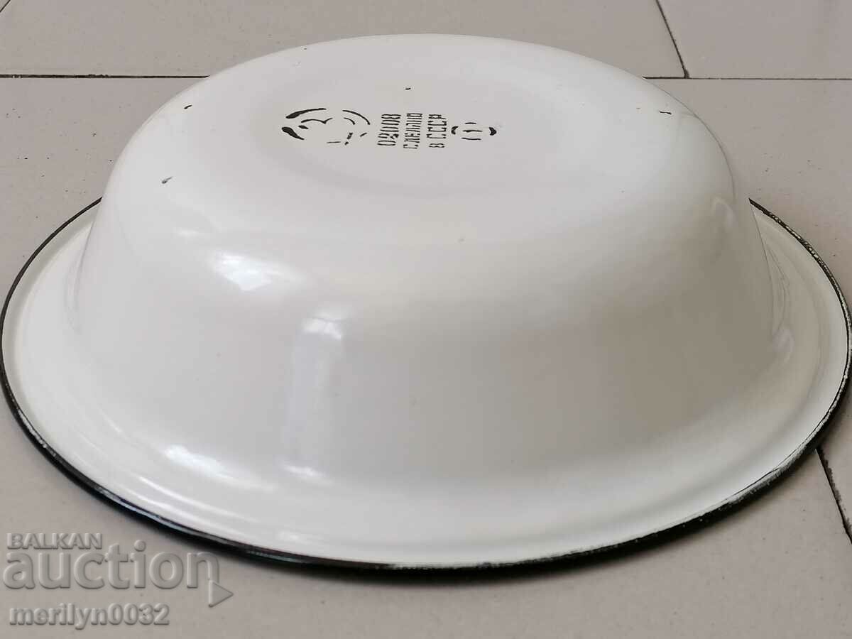 Enameled bowl, enamel bowl, basin, basin, USSR - 6 Enameled bowl, enamel bowl, basin, basin, USSR - 6