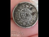 1/4 rupie 1912 argint din India