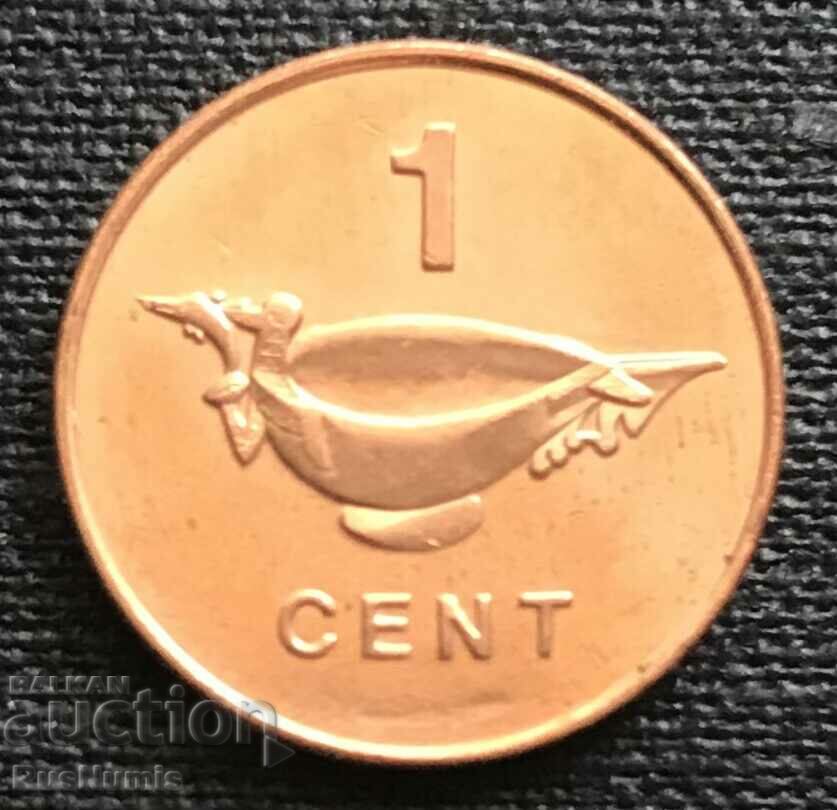 Соломонови острови. 1 цент 2005 г. UNC.