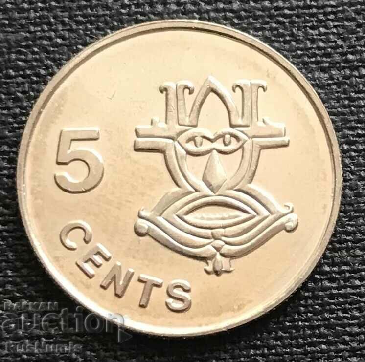 Solomon Islands. 5 cents 2005 UNC.
