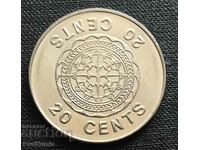 Solomon Islands. 20 cents 2005 UNC.