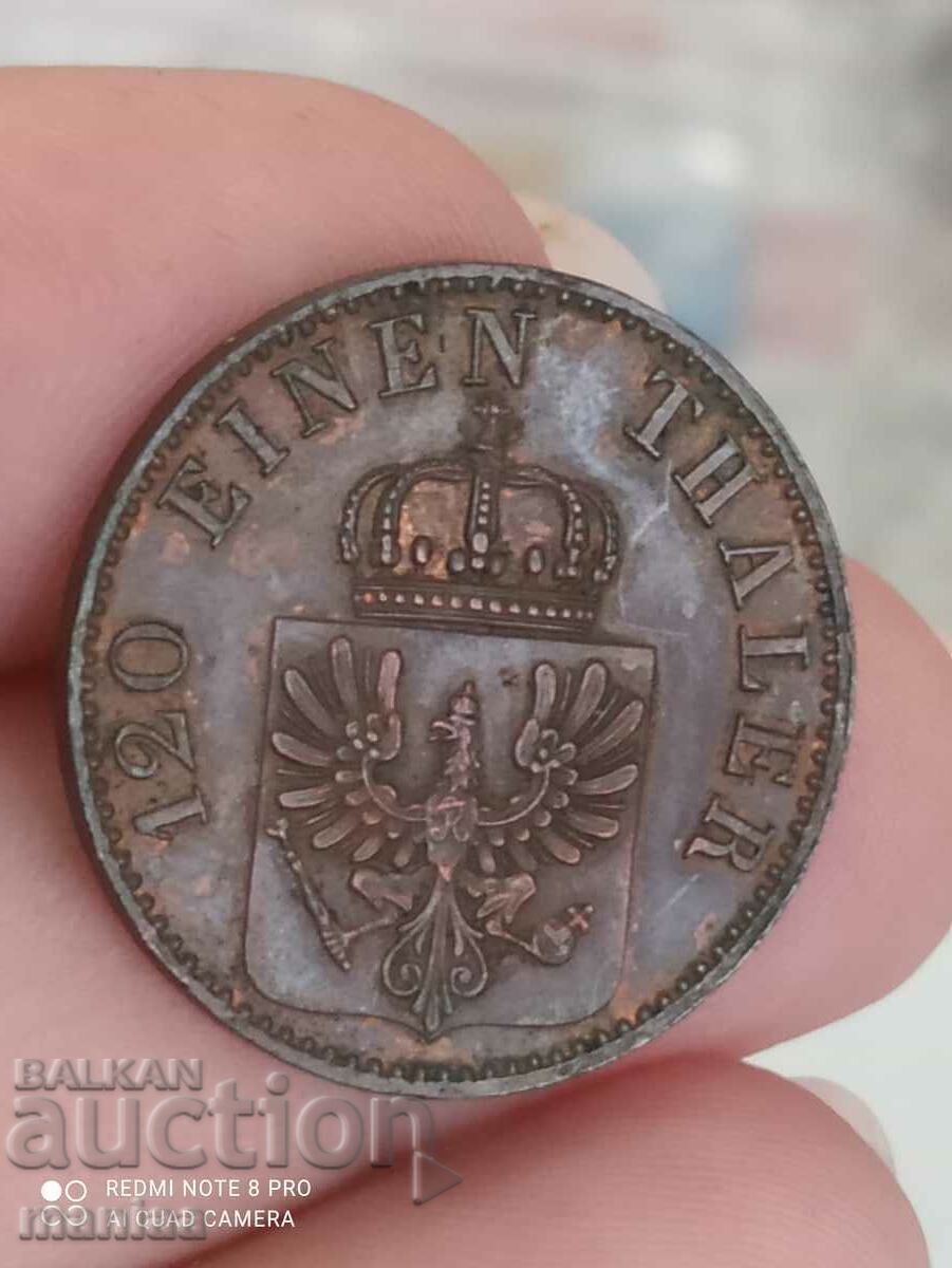 3 Pfennig 1863 Collector quality with price 59.99 BGN | € 30.67
