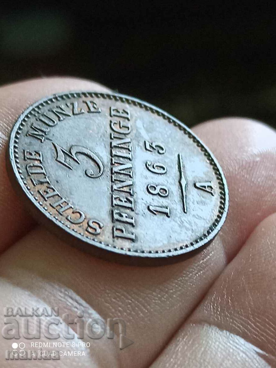Delivery of 3 Pfennig 1863 Collector quality