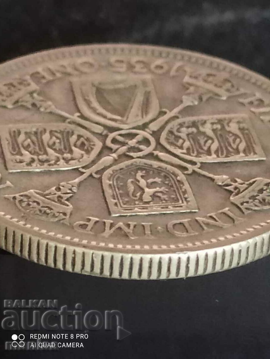 Auction 1 Florin 1935 Great Britain silver Auction 1 Florin 1935 Great Britain silver