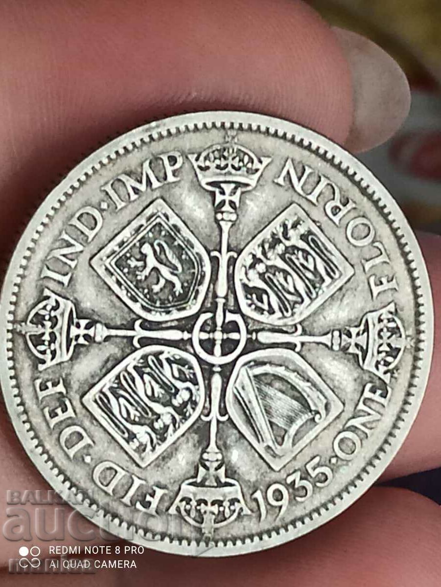 1 Florin 1935 Great Britain silver
