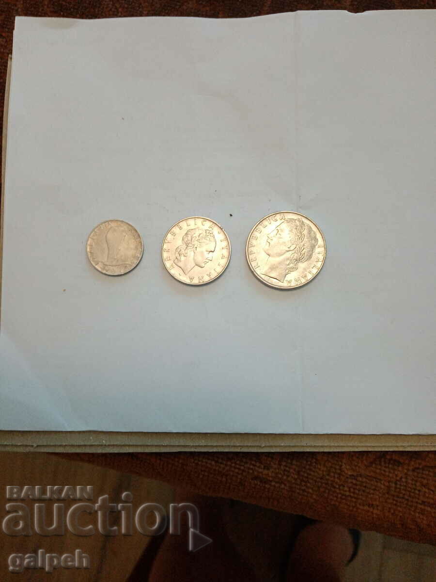 ITALIA LOT DE MONEDE 1954,5,6 - 3 buc. - 2 BGN cu preț 2.00 BGN | € 1.02