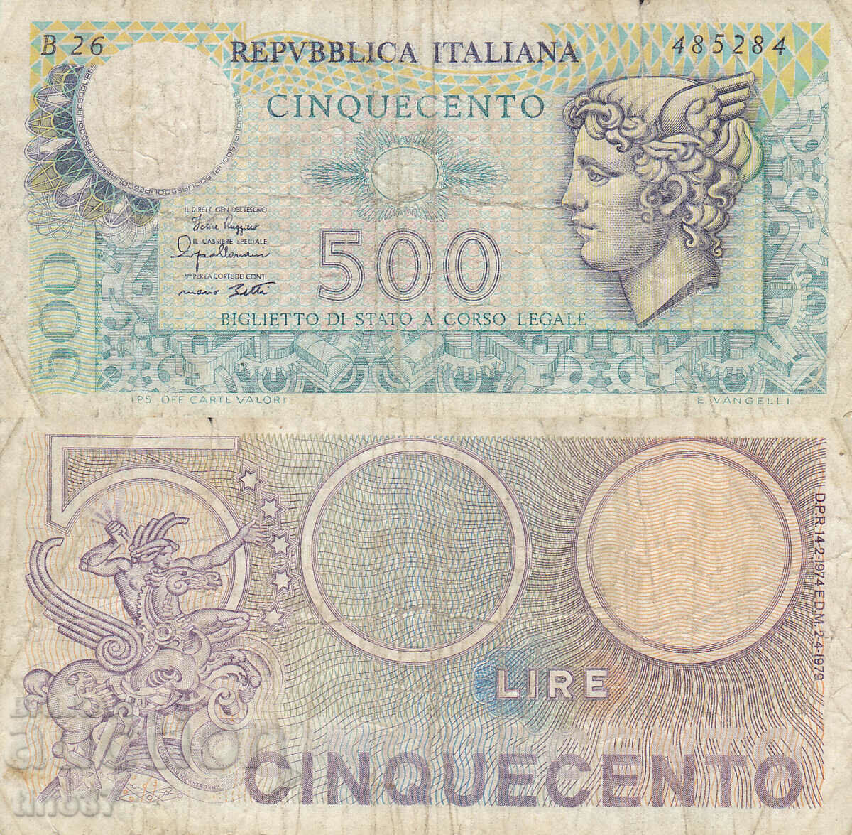 tino37- ITALIA - 500 GBP - 1979