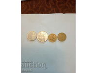 ITALY LOT OF COINS 1955, 6, 7, 8 years - 4 pcs. - BGN 2.5