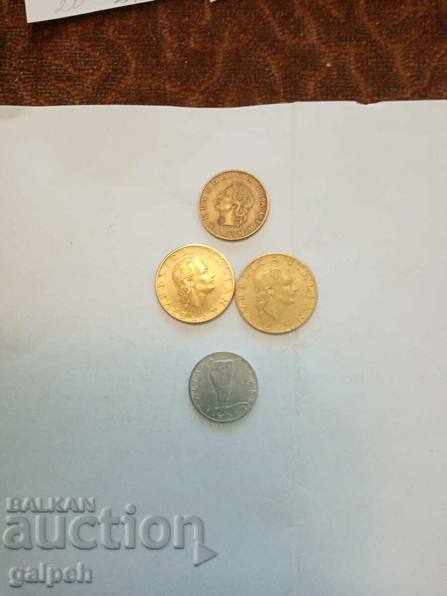 Delivery of ITALY LOT OF COINS 1958,78,83 - 4 pcs. - BGN 1.25 Delivery of ITALY LOT OF COINS 1958,78,83 - 4 pcs. - BGN 1.25
