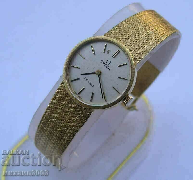 OMEGA 18K WOMEN'S GOLD SWISS WATCH