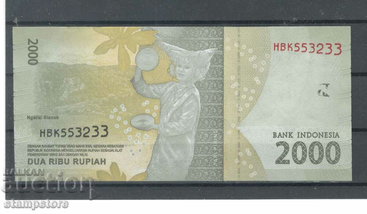 Индонезия - 2000 рупии 2016 г