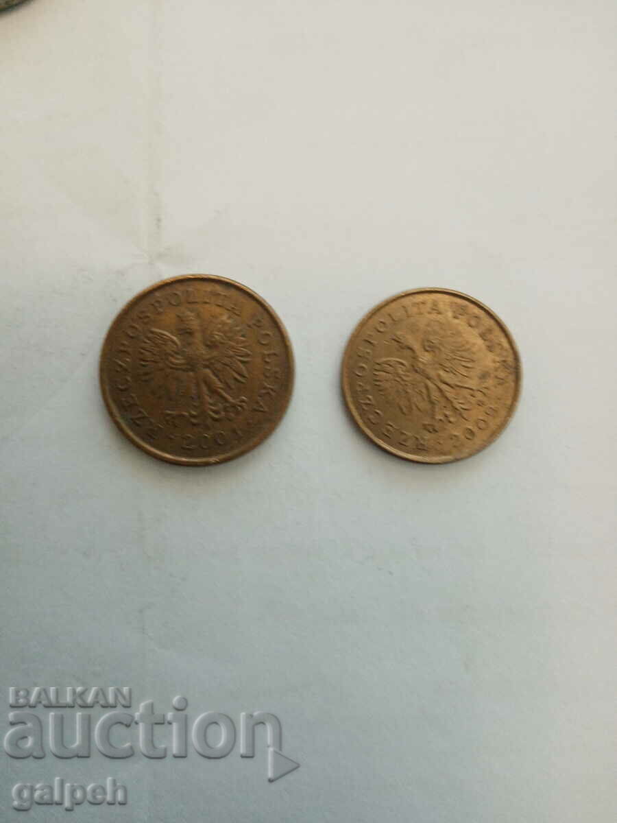 Δημοπρασία ΠΟΛΩΝΙΑ ΠΑΡΤΗ ΝΟΜΙΣΜΑΤΩΝ 1949,74,2001,09 - 4 τεμ. - 0,8 λέβα