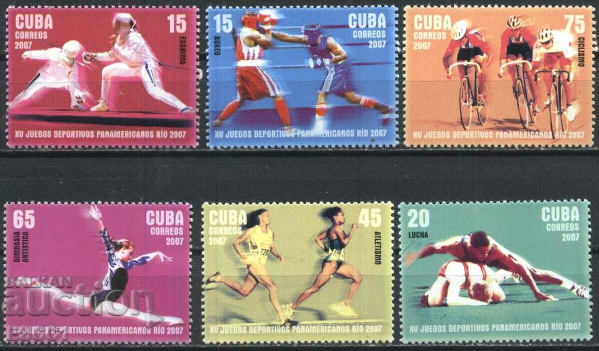 Чисти марки  Спорт Панамерикански  игри  2007 от Куба