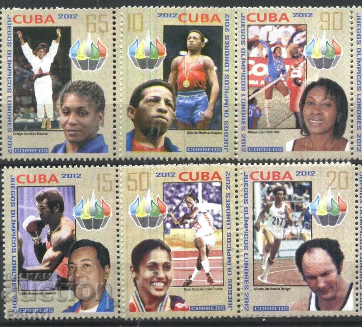 Чисти марки Спорт Олимпийски игри Лондон 2012 от  Куба