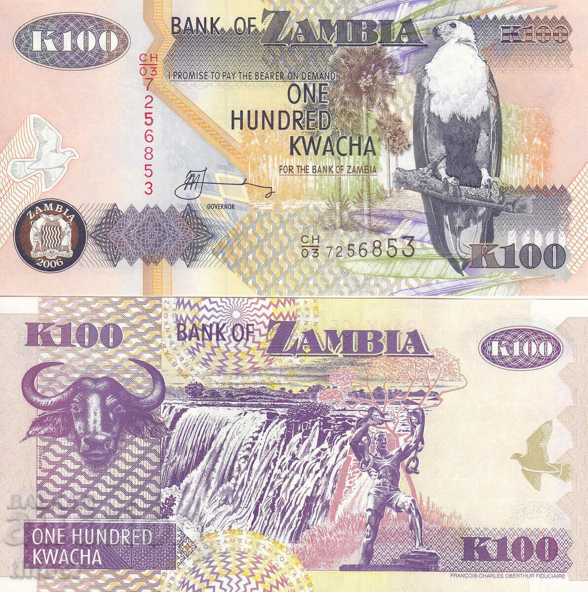 tino37- ZAMBIA - 100 KWACHA - 2006 - UNC