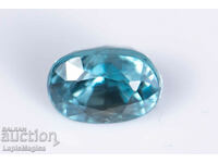 Natural Blue Zircon 1.40ct Oval Cut