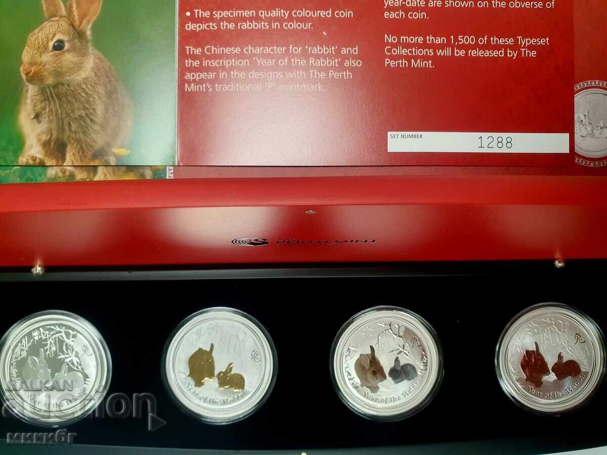 Австралийски лунар Година на Заека 2011 с цена € 449.94 | 880.01 лв.