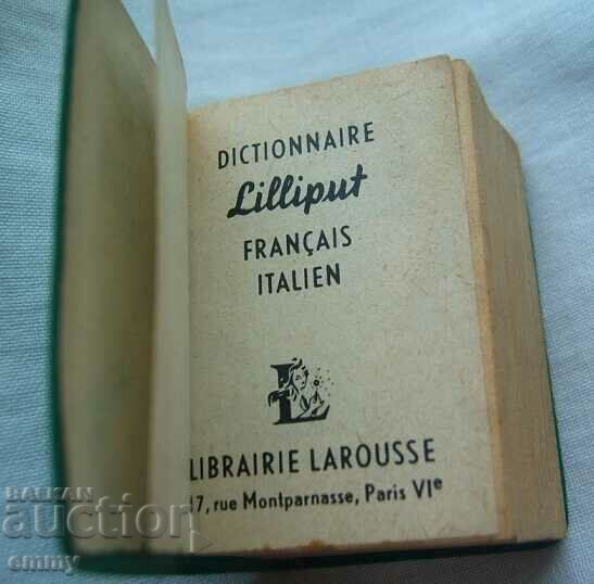 Delivery of Lilliput Miniature Dictionary - French-Italian 1961 Delivery of Lilliput Miniature Dictionary - French-Italian 1961