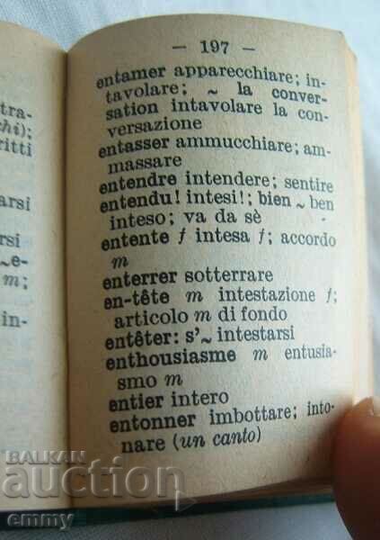 Lilliput Miniature Dictionary - French-Italian 1961 - 5 Lilliput Miniature Dictionary - French-Italian 1961 - 5