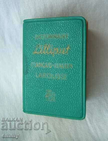 Dicționar miniatural Lilliput - franceză-italiană 1961