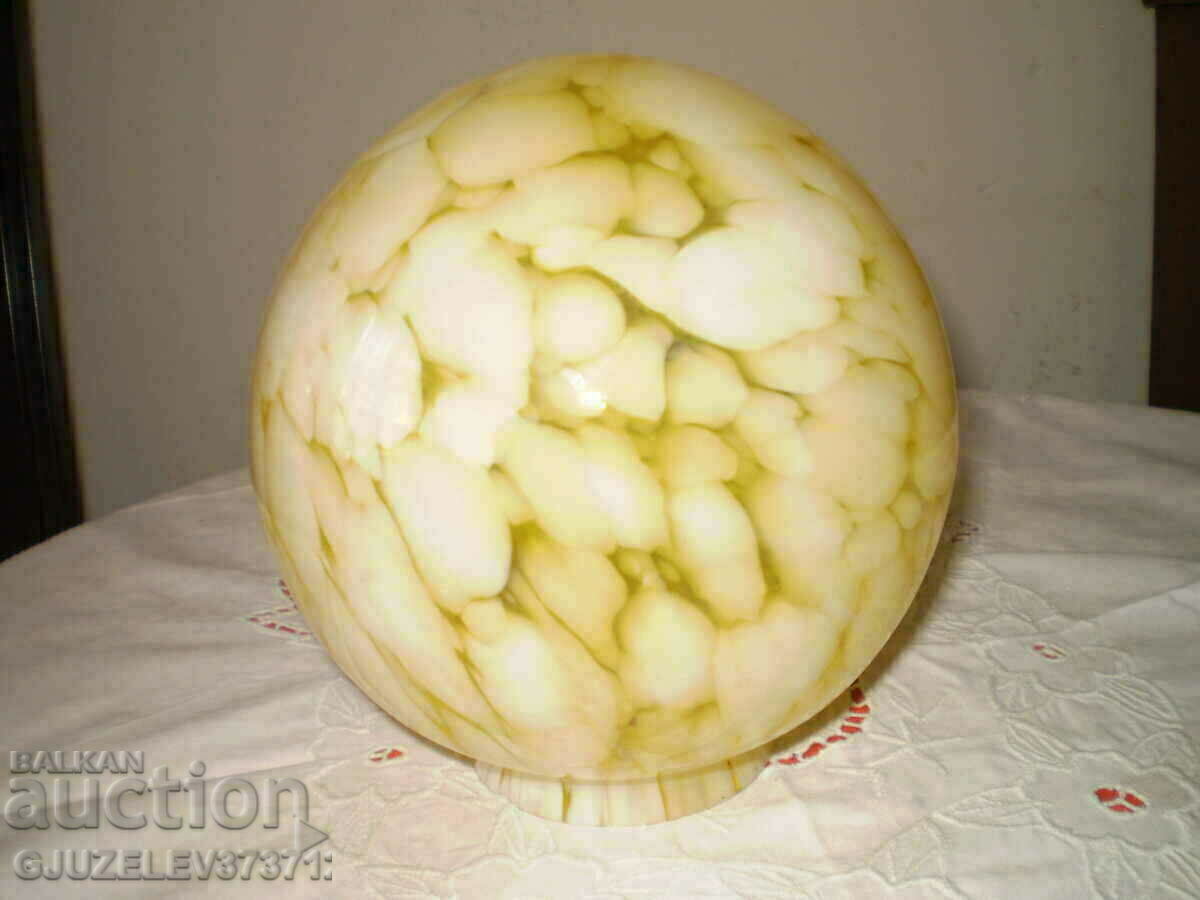 Small multicolored glass lamp retro yellow glass shade with price 219.00 BGN | € 111.97 Small multicolored glass lamp retro yellow glass shade with price 219.00 BGN | € 111.97