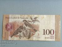 Banknote - Venezuela - 100 bolivar | 2015