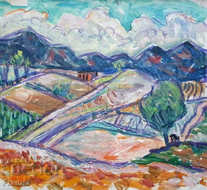 Vera Kudrinova 1904 - 1986 Balkan landscape oil paints with price € 170.00 | 332.49 BGN Vera Kudrinova 1904 - 1986 Balkan landscape oil paints with price € 170.00 | 332.49 BGN