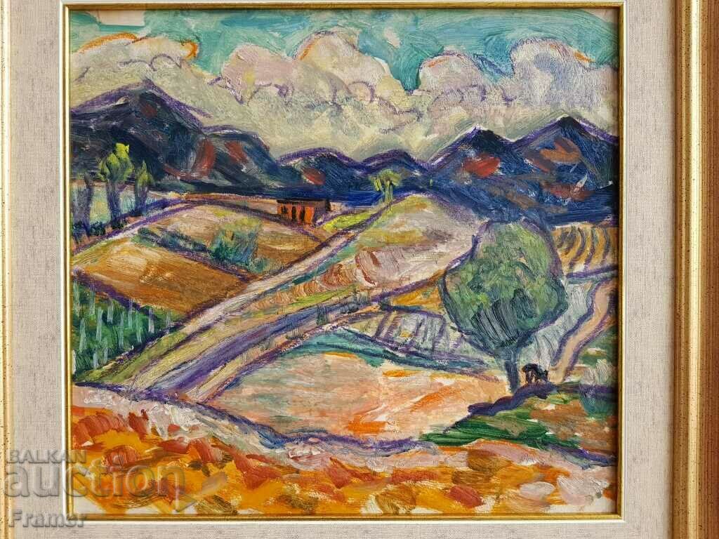 Auction  Vera Kudrinova 1904 - 1986 Balkan landscape oil paints