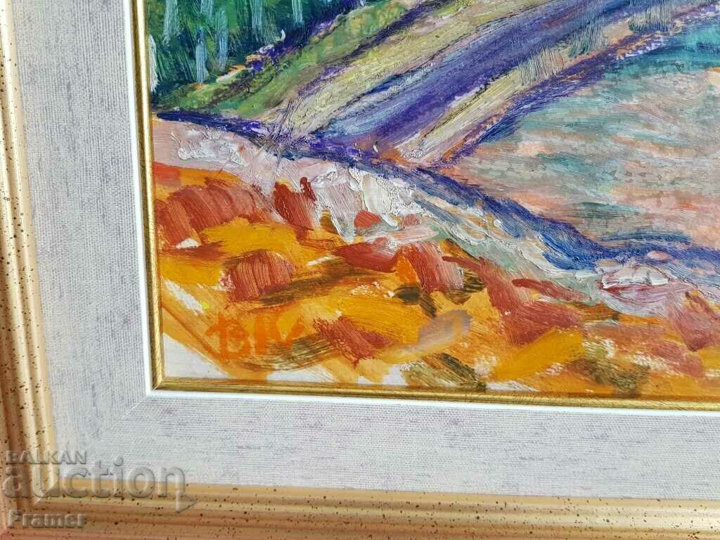 Delivery of Vera Kudrinova 1904 - 1986 Balkan landscape oil paints Delivery of Vera Kudrinova 1904 - 1986 Balkan landscape oil paints