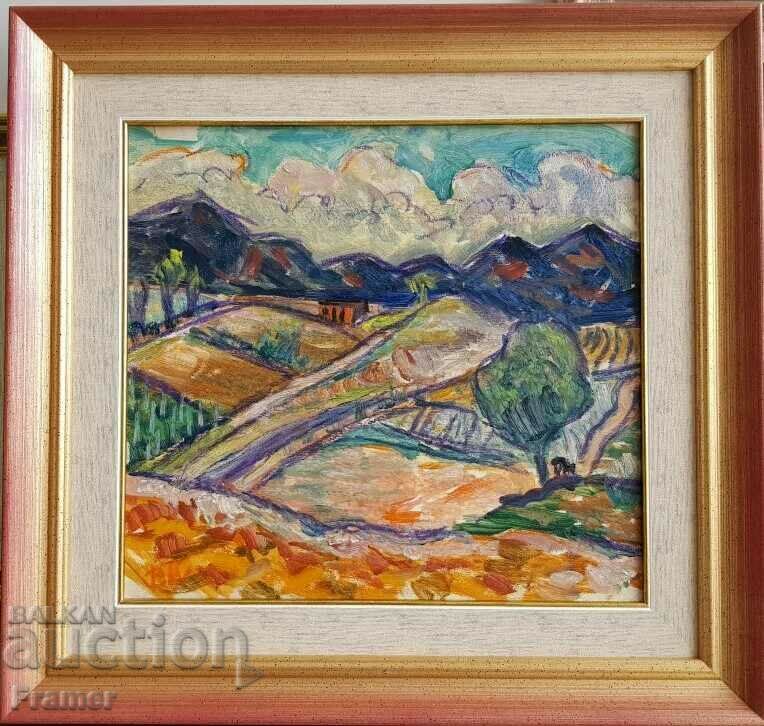 Vera Kudrinova 1904 - 1986 Balkan landscape oil paints Vera Kudrinova 1904 - 1986 Balkan landscape oil paints