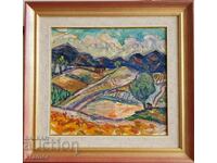 Vera Kudrinova 1904 - 1986 Balkan landscape oil paints