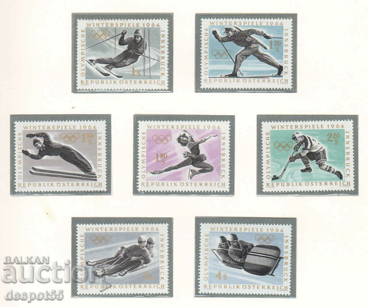 1963. Austria. Jocurile Olimpice de iarnă - Innsbruck 1964