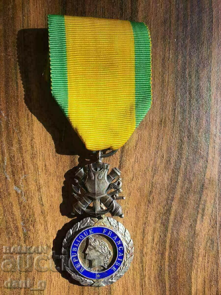 France military medal the third republic 1870 silver with gold - 6 France military medal the third republic 1870 silver with gold - 6