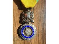 Γαλλία στρατιωτικό μετάλλιο τρίτης δημοκρατίας 1870 ασημένιο με χρυσό