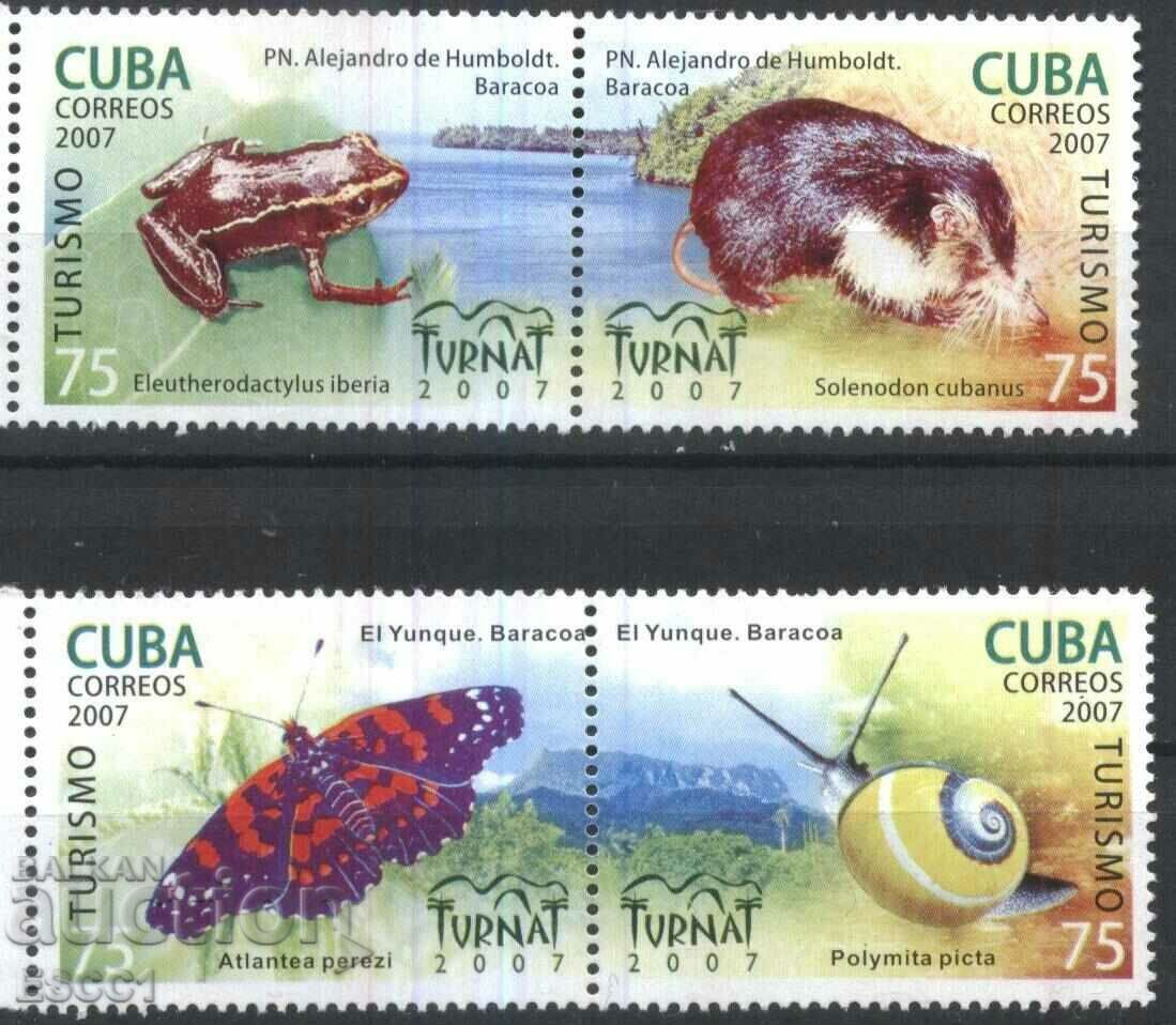 Pure Stamps Tourism Fauna 2007 from Cuba