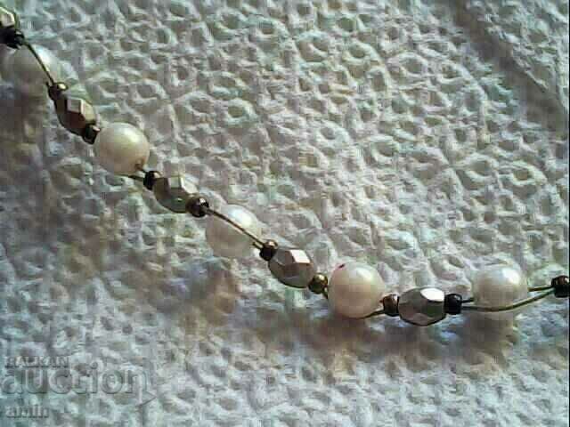 old beautiful natural pearl necklace 2mm with price 20.00 BGN | € 10.23 old beautiful natural pearl necklace 2mm with price 20.00 BGN | € 10.23