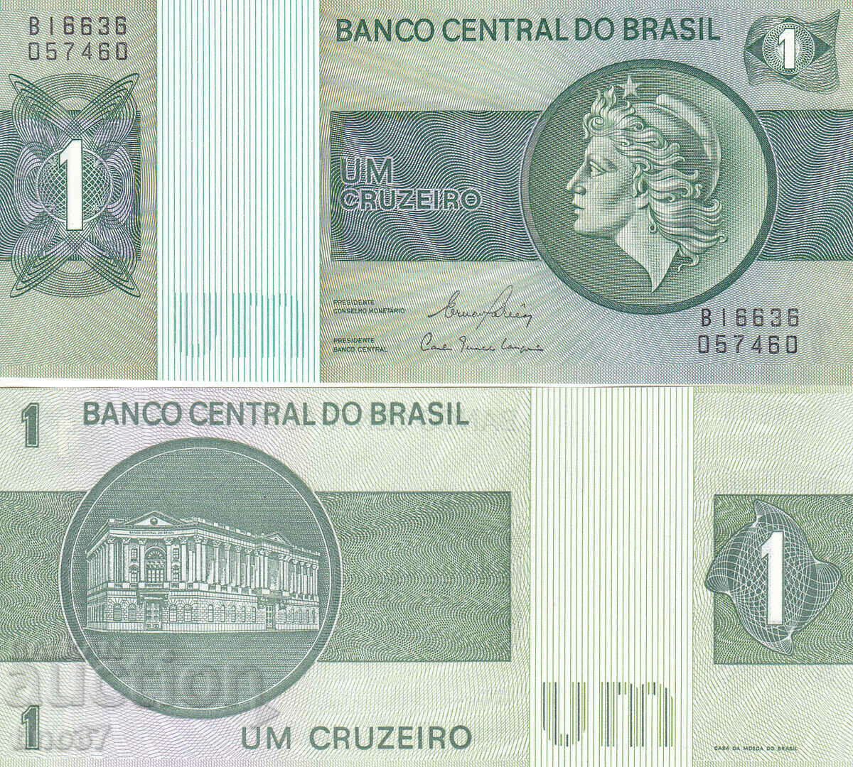tino37- BRAZILIA - 1 CRUZEIRO - 1975 - UNC